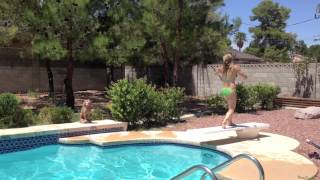 Summer Tricking Pool Practice :) -What Girls are made of by Garbage