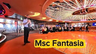 Msc Fantasia Officiers Presentation in the Diamond Party with Cruise director Luigi Incarnato