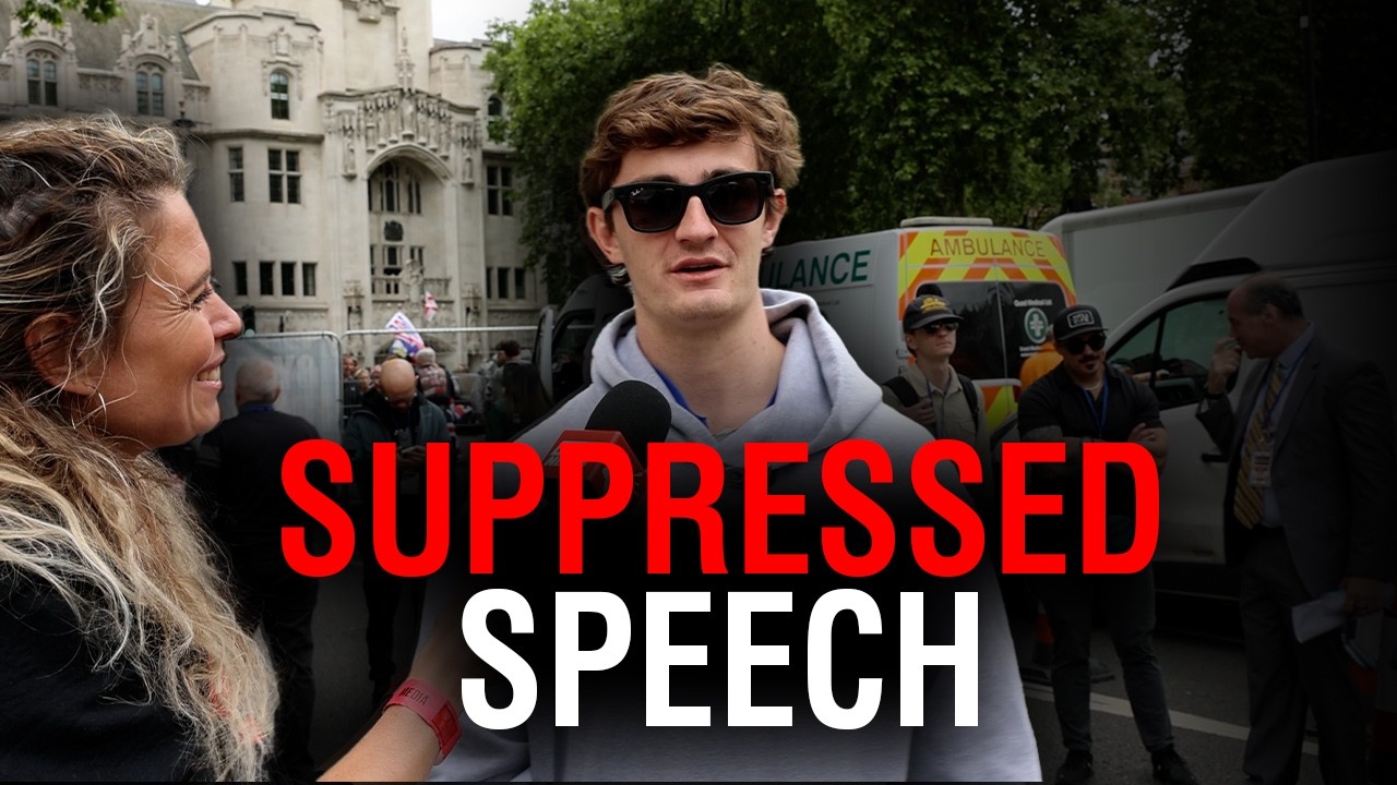 Nick Shirley stands for freedom at 'Unite the Kingdom' rally