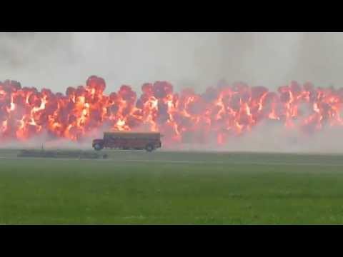 "School Time" jet-powered school bus - Full afterburner and launches himself to 300+ mph !!!