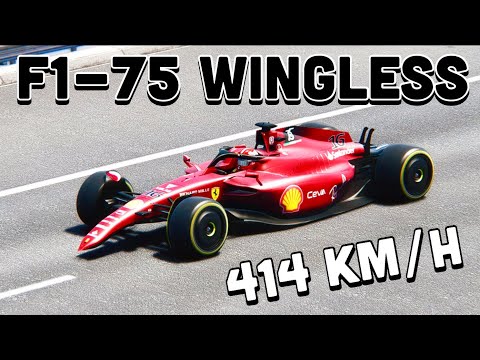 Ferrari F1 2022 WINGLESS Top Speed 414 KM/H