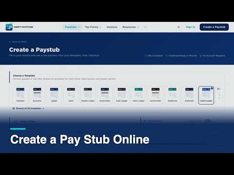 How to Create a Professional Pay Stub Online (Full Walkthrough)