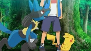 ASH LUCARIO GROWL AT THE POKEMON HUNTERS