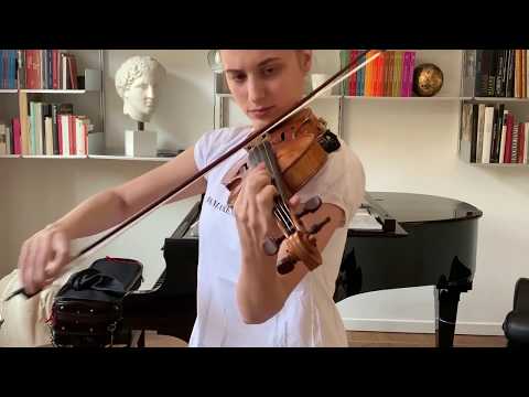 Francesca Bonaita, violin - Paganini 24th Caprice practice from different points of views