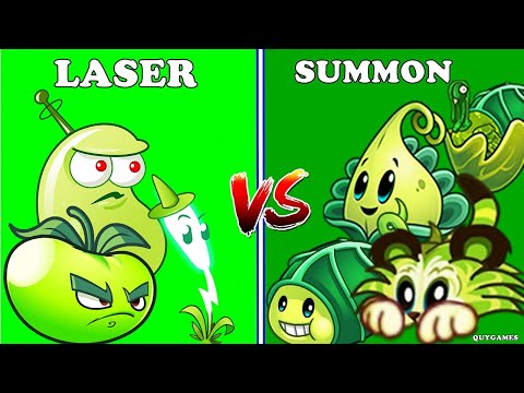 Plants vs zombies 2: Laser Vs Summon Plant Team 's Best?
