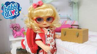 BABY ALIVE AURORA VAI PRO PICNIC DA ESCOLA