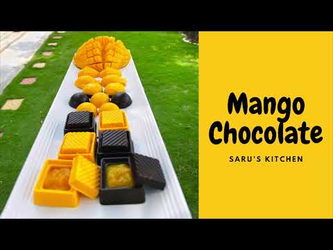 How to make mango flavoured centre filled shell chocolate at home| Saru’s Kitchen | Hindi
