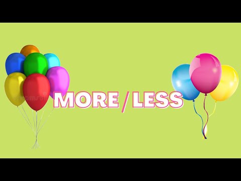 More & Less | Comparison of a number | concept of more & less | Ukg maths | basics maths concept