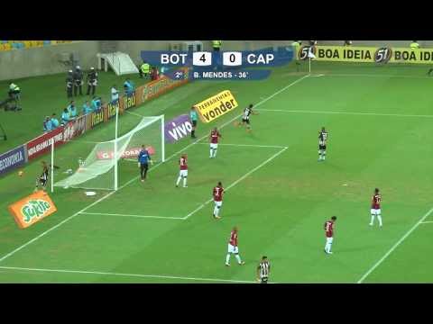 Bruno Mendes marca o quarto gol do Botafogo