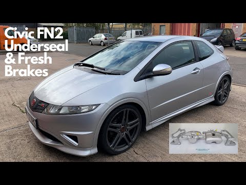 Honda Civic Fn2 TypeR Freshen Up Undersealing and Calipers