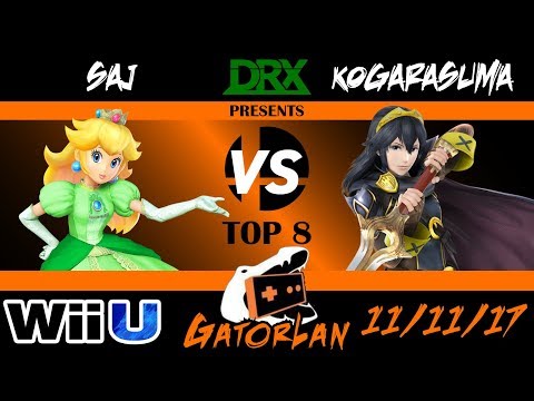 GatorLan Fall 2017 - Top 8 Winners - Saj (Peach) vs. Kogarasuma (Lucina) - Smash 4 - Wii U