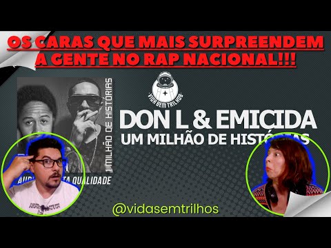 Roqueiros reagindo a RAP - Don L+Emicida | 1 Milhão de Histórias [PRIMEIRA REAÇÃO VIDA SEM TRILHOS]