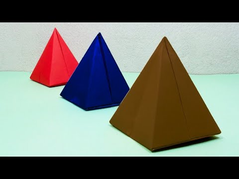 Origami Paper Pyramid। How to Make a Paper Pyramid