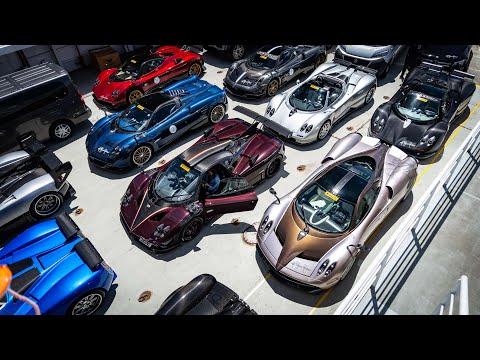 27 Pagani HYPERCARS on ONE boat!! + INSANE V12 F1 Sounds