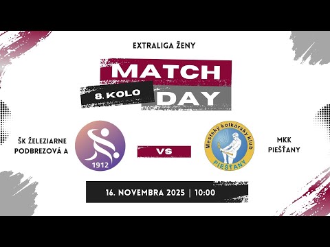 8.kolo, Extraliga ženy ŠK Železiarne Podbrezová A - MKK Piešťany