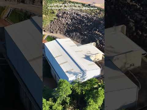 IVOLÂNDIA GOIÁS, PROJETO VISÃO AÉREA - CASA DE FORÇA DA PCH SANTO ANTÔNIO DO CAIAPÓ.