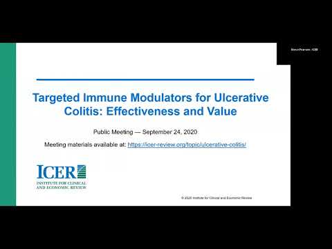 CTAF Meeting on Targeted Immune Modulators for Ulcerative Colitis- Evidence Presentation