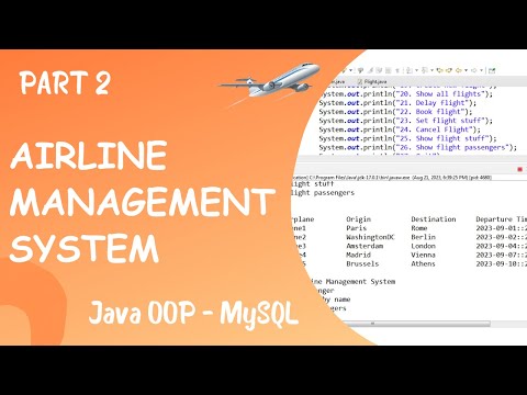 Airline Management System Using Java Object Oriented Programming Oop Part 2