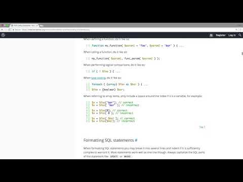 012 Wordpress Php Coding Standards