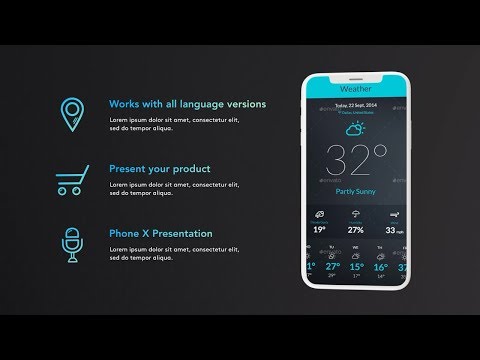 iPhone X App Presentation Promo - After Effects Template