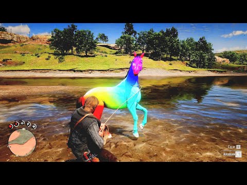 Arthur trying to catch a beautiful Horse - Red Dead Redemption 2 Gameplay