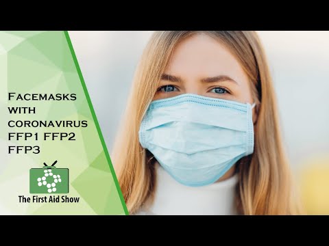 Facemasks with Coronavirus FFP1 FFP2 FFP3