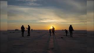 Tuz Gölü'nde gün batımı