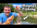 Magnet Fishing My Pond To Find My Lost Fishing Pole