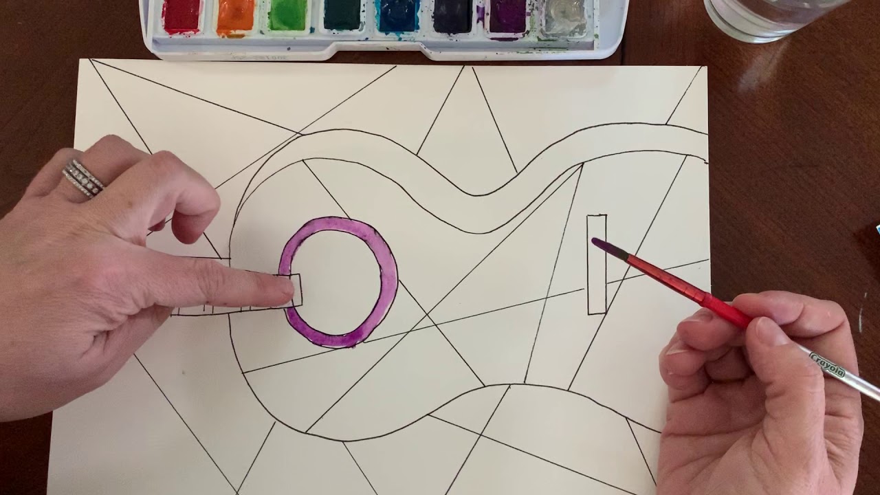 How to draw- Picasso’s Blue Guitar