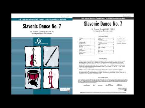 Slavonic Dance No. 7, arr. Richard Meyer – Score & Sound