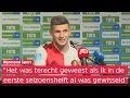Feyenoord-aanvaller Bryan Linssen: 'Je verwacht na een hattrick te spelen'