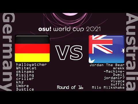 osu! World Cup 2021 Germany VS Australia (round of 16) Whitecat vs Mrekk