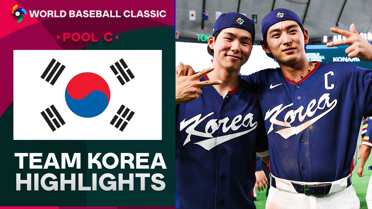 Team Korea highlights from 2026 World Baseball Classic Pool Play! 🇰🇷