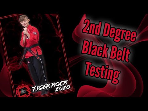 2nd Degree Black Belt Testing