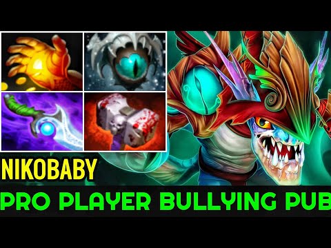 Nikobaby [Slark] Pro Player Bullying Pub WTF Game 7.22 Dota 2