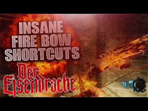 FIRE BOW UPGRADE SHORTCUTS! - BLACK OPS 3 ZOMBIES "Der Eisendrache" Gameplay Tutorial!