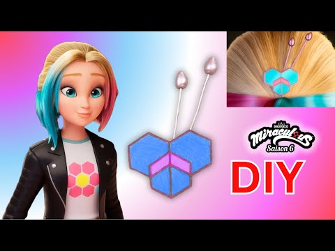 DIY Bee Miraculous Zoe camouflage Season 6 hair comb | I Rewrote Miraculous with DIYs S1Ep5