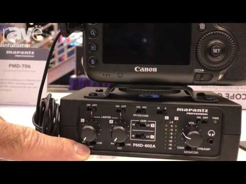 Marantz PMD-602A 2-Channel DSLR Audio Interface 2010s - Black image 7