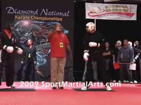 Jamal Albini v Elias Lemon - Men's team sparring - 2009 Diamond Nationals
