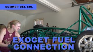 Exocet Braided Stainless Steel Fuel Line Connection