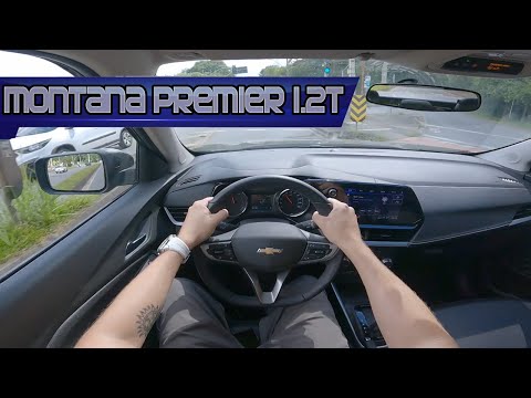 Thumbnail for '2023 CHEVROLET MONTANA PREMIER 1.2 TURBO | COMO ANDA A PICAPE NO DIA A DIA? POV POR CURITIBA! by Chevrolet Montana