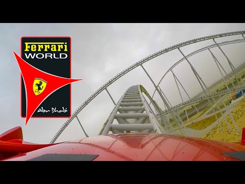 Ferrari World Roller Coasters - Front Seat POV - Abu Dhabi UAE