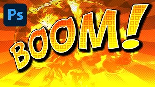 BOOM! 💥 Photoshop Cartoon Comic Book Style 🦸 Text Effect [16]