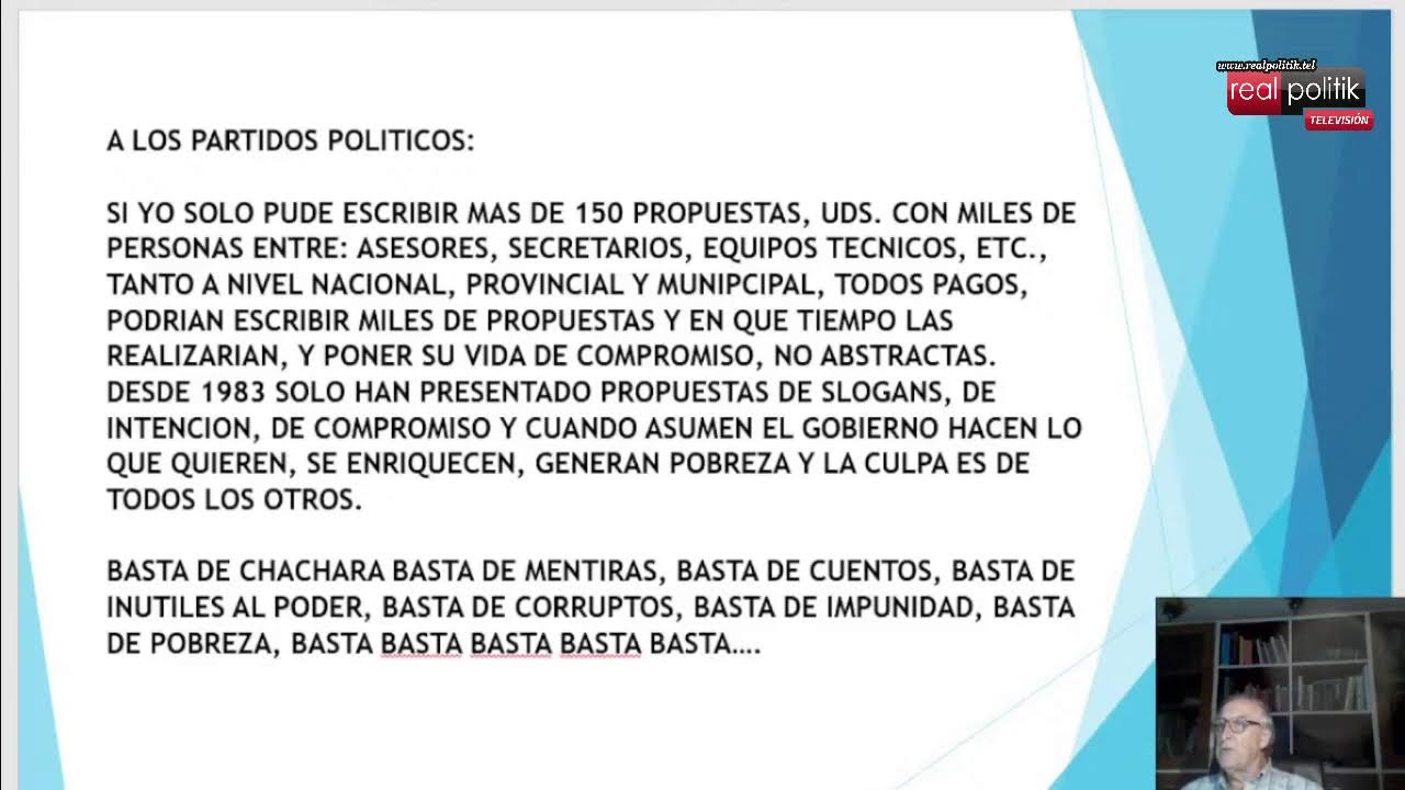 José Luis Kelly y sus 150 propuestas para ser presidente