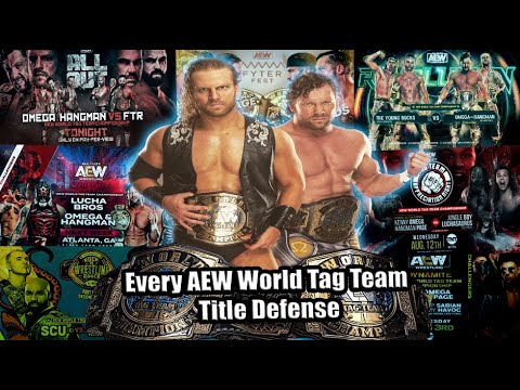 Kenny Omega & Hangman Page || Every AEW World Tag Team Title Defense