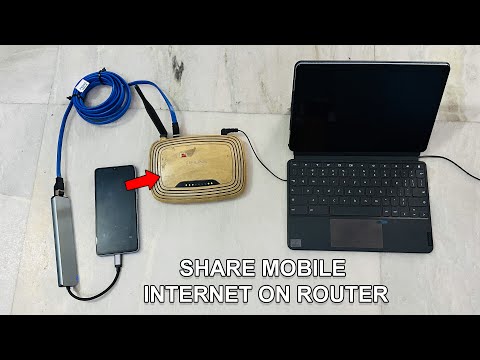 How To SHARE Mobile Internet to Your Router