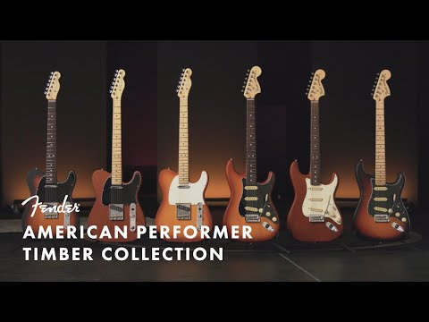 Демонстрация звучания электрогитар Fender American Performer Timber Collection