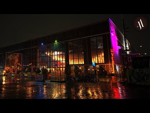 Walking in Heavy Rain in Amsterdam-Noord, Netherlands // 4k ASMR