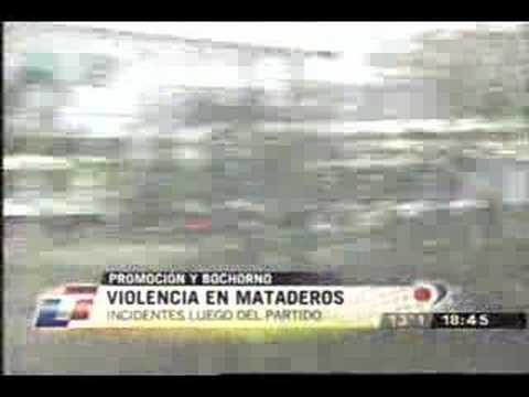 INCIDENTES CHICAGO VS TIGRE,  MATADEROS NUEVA CHICAGO