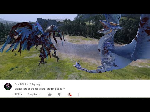 Exalted Lord of Change Vs Star Dragon | Total War: Warhammer 3